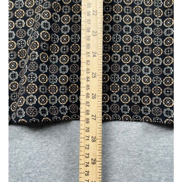 VTG Sag Harbor Skirt 14 Black Brown Mandala Floral Flare Hem FairyGrunge y2k 90s - Picture 7 of 13